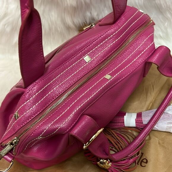 Cuore & Pelle Amelia Fuchsia Shoulder Bag B95 - Picture 5 of 13